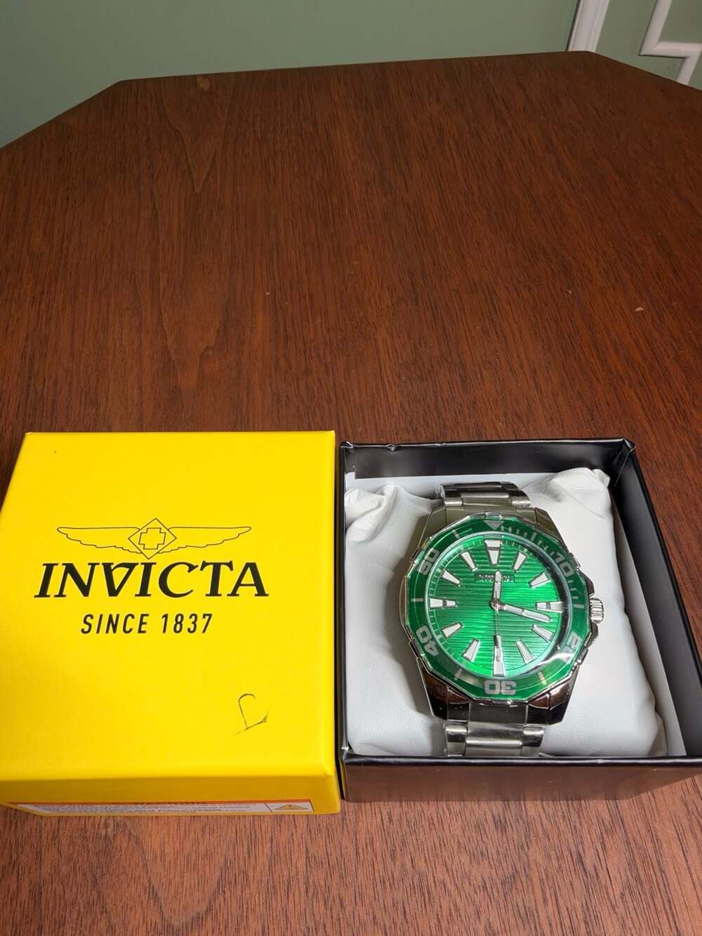 Invicta Diver Meridian Men's Watch 46mm Steel Green Dial
